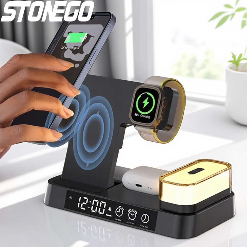 Watch 7 Smartwatch Iphone - 30W Foldable Wireless Charger Clock with