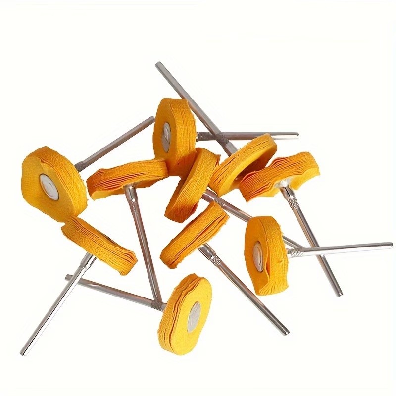 Watch Polishing Cloth - 8Pcs 3mm Yellow Polishing Cloth Wheel,
