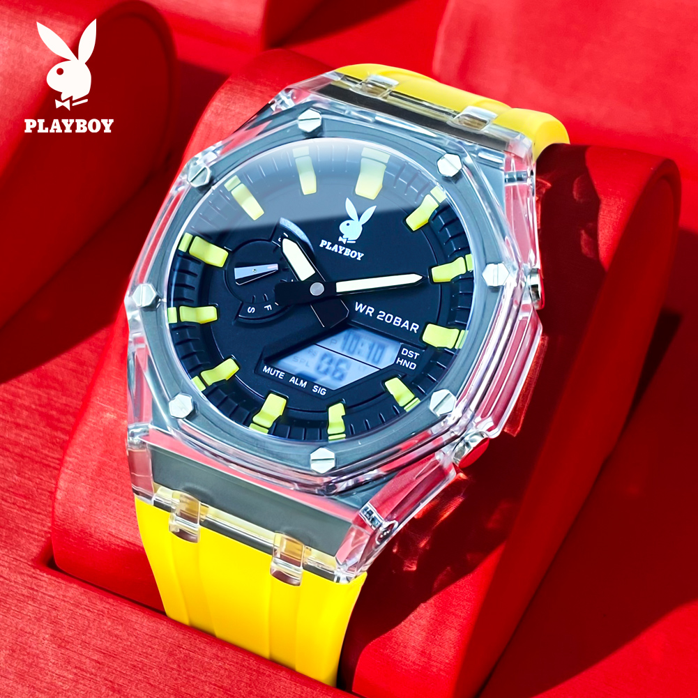 Smartwatch Branded Watches For Men - PLAYBOY 2066 Brand Original Electronic Fashionable