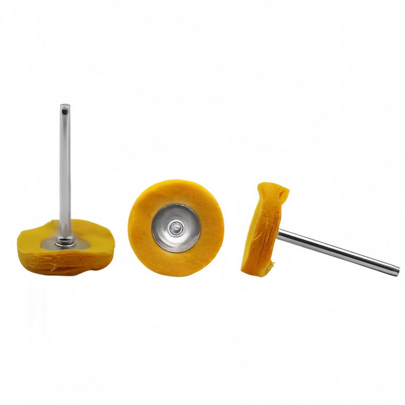 Watch Polishing Cloth - 57Pcs 3mm Yellow Polishing Cloth Wheel,