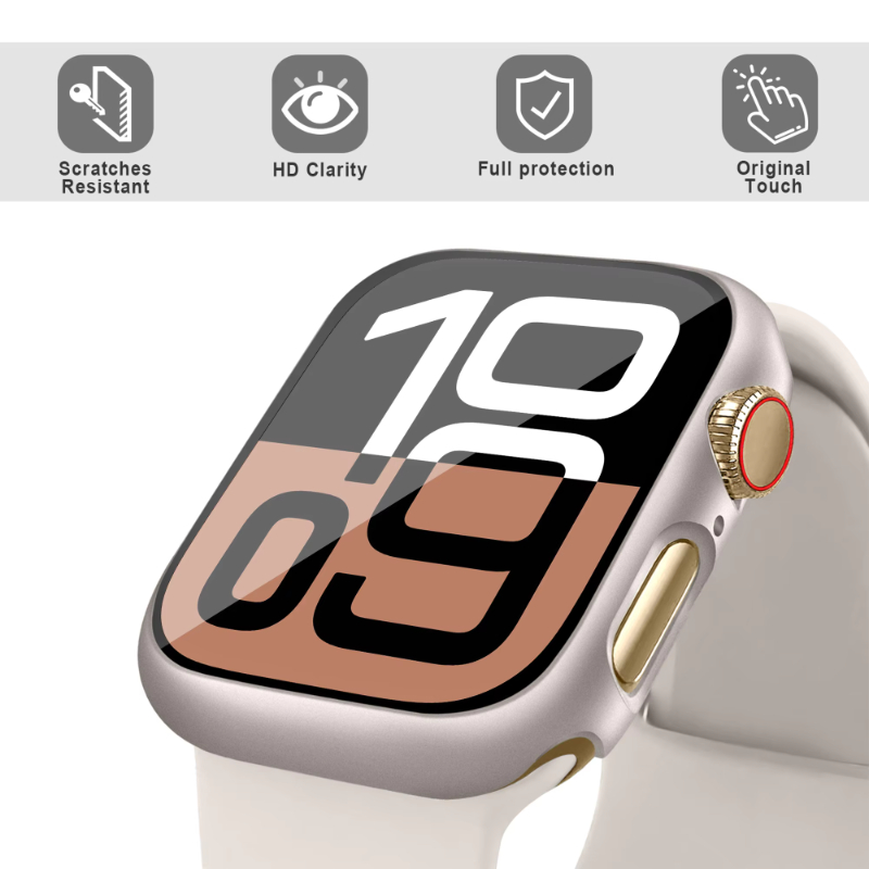 Tempered Glass+Case For Apple  – Iwatch Smartwatch Series 7 recenzja i cena
