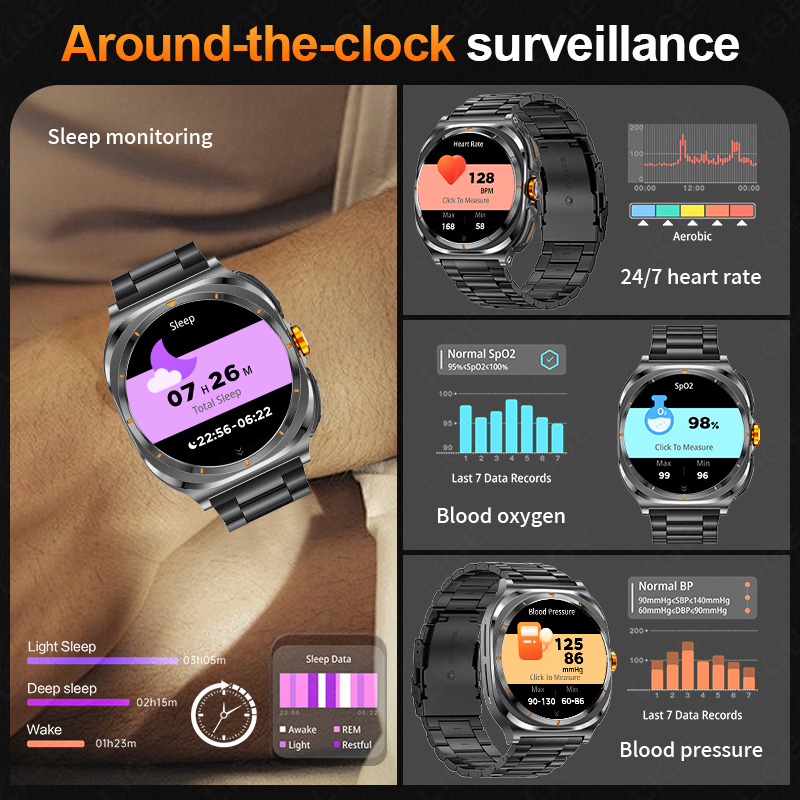 LIGE 2025 Watch Wireless Earph – Smartwatch Running Watches For Men recenzja i cena