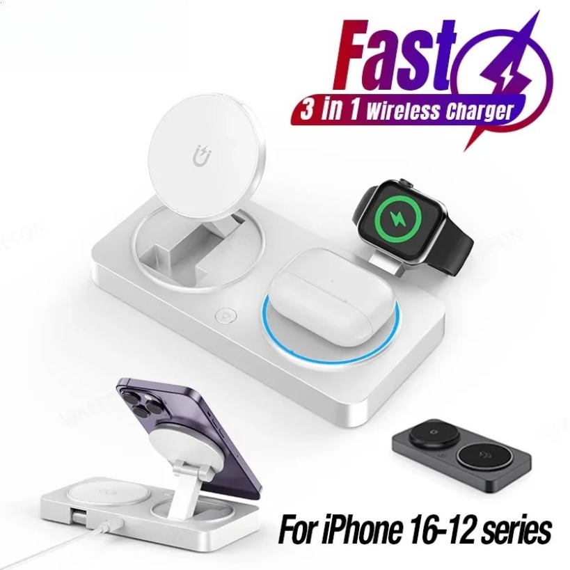 3 in 1 Magnetic Wireless Charg – Watch 7 Smartwatch Iphone recenzja i cena