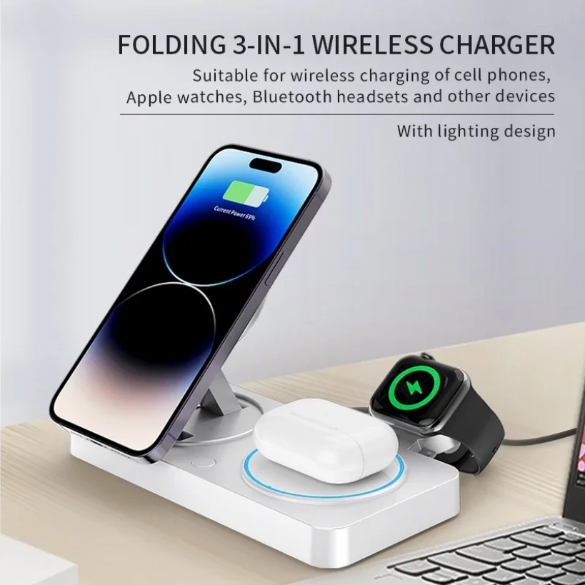 3 in 1 Magnetic Wireless Charg – Watch 7 Smartwatch Iphone recenzja i cena