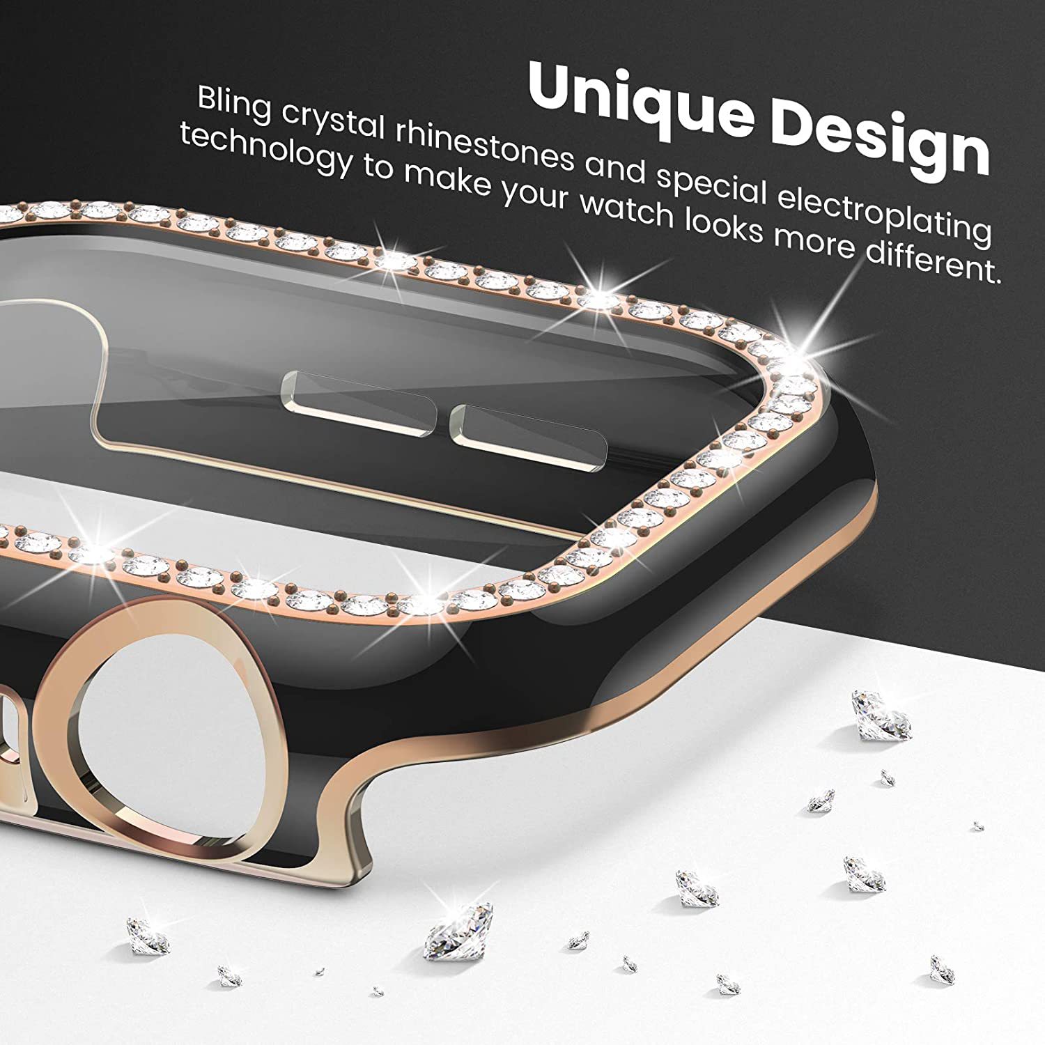 Bling Glass+Cover For Apple Wa – Iwatch Smartwatch Series 7 recenzja i cena