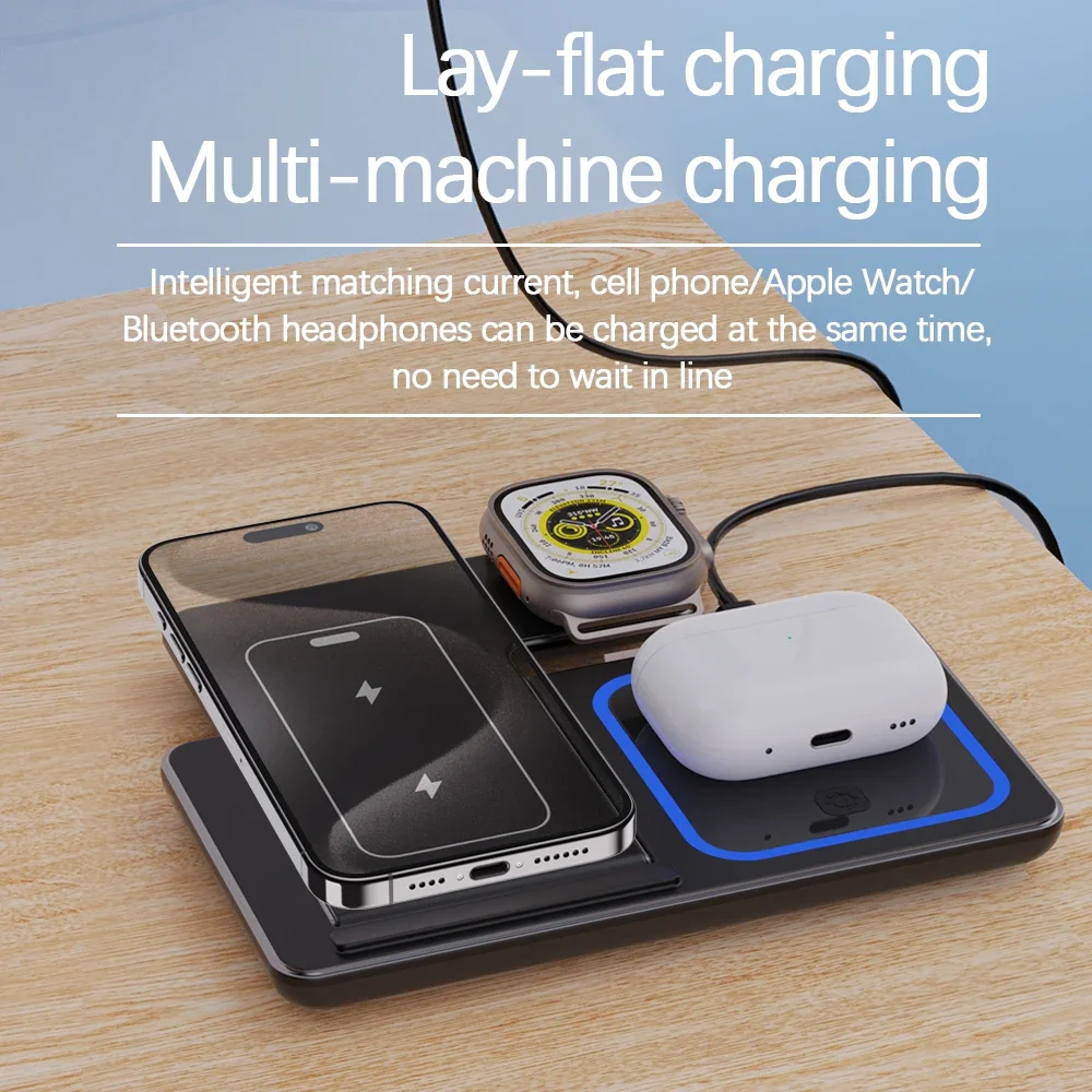 3 in 1 Wireless Charger Deskto – Watch 7 Smartwatch Iphone recenzja i cena