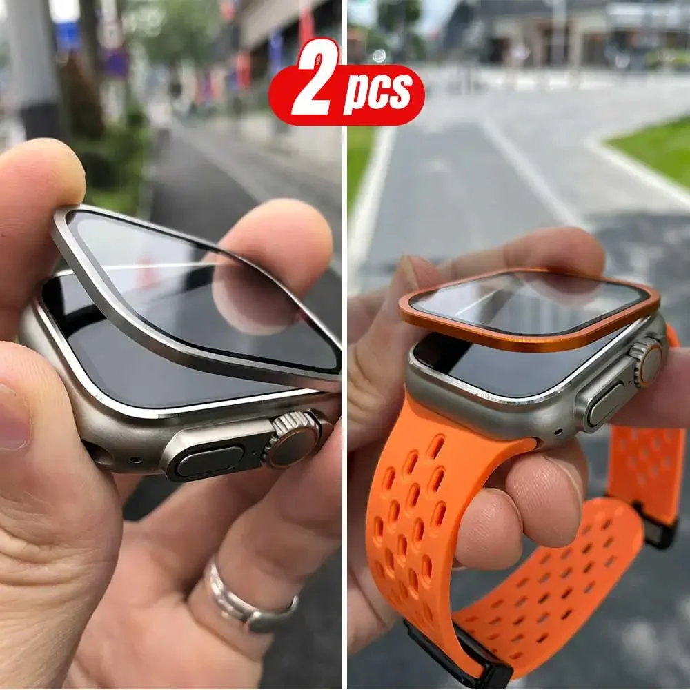 2PCS Titanium Metal Frame for  – Smartwatch Apple Watches For Women recenzja i cena