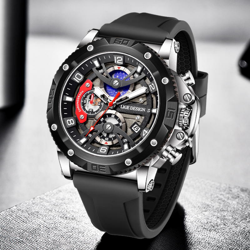 LIGE Top Brand Luxury Men Watc – Smartwatch Branded Watches For Men recenzja i cena