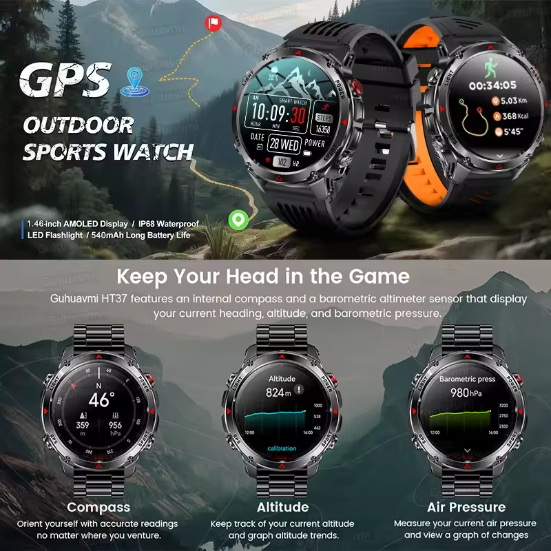 2025New T-Rex 3 Outdoor GPS Sp – Smartwatch Running Watches For Men recenzja i cena
