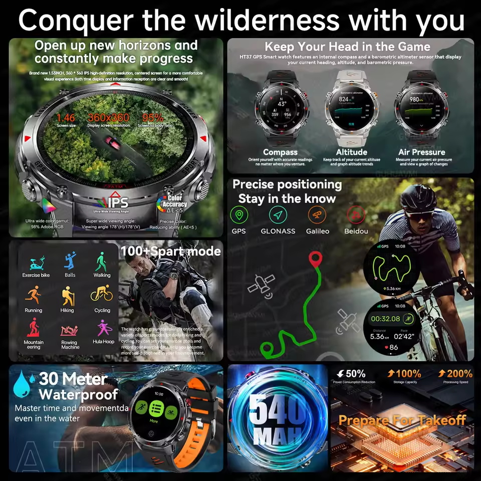 2025New T-Rex 3 Outdoor GPS Sp – Smartwatch Running Watches For Men recenzja i cena