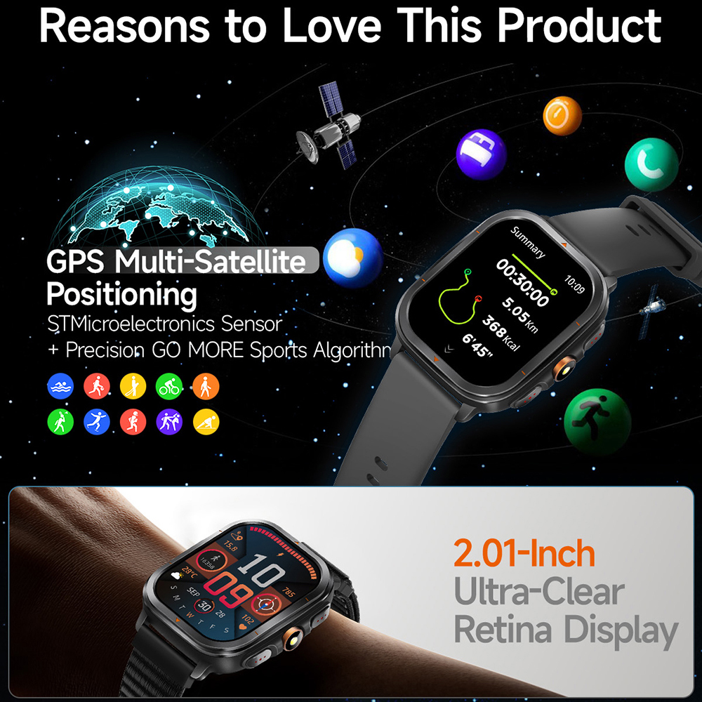Outdoors GPS Sports Smart Watc – Smartwatch Running Watches For Men recenzja i cena