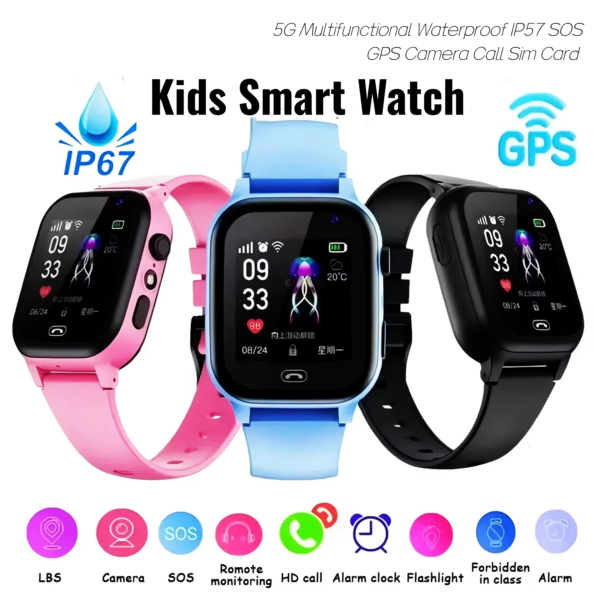 Lenovo Kids Smart Watch 5G GPS – Smartwatch Watches For Kid Boy With Gps recenzja i cena