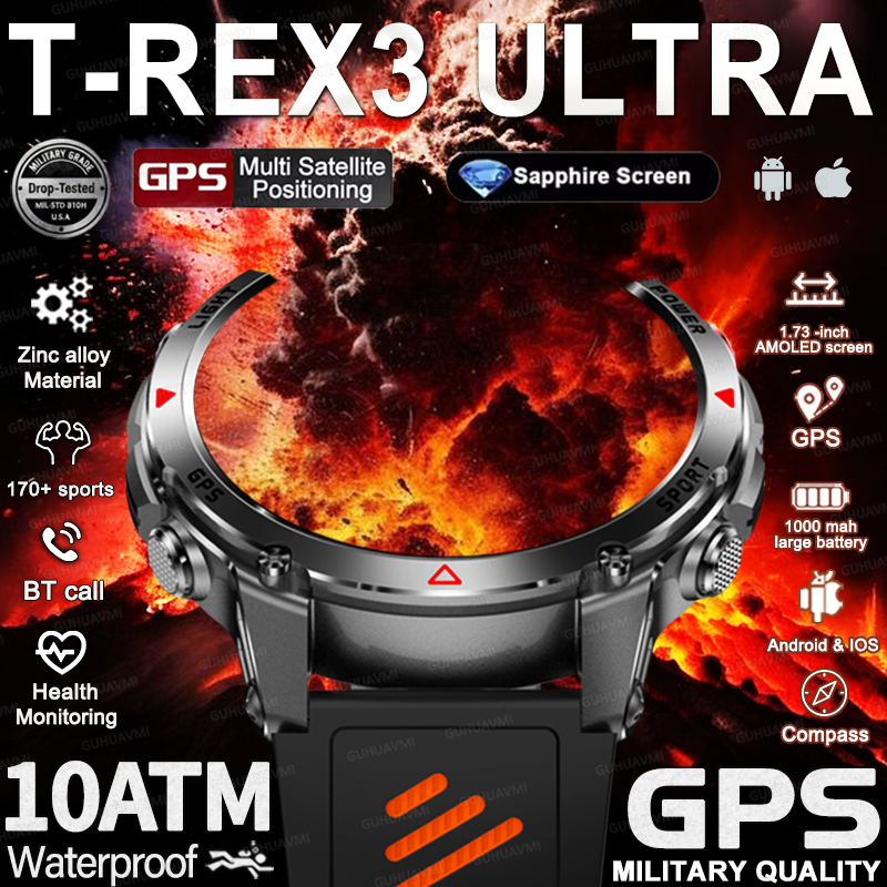 New Military Outdoor GPS Posit – Smartwatch Running Watches For Men recenzja i cena