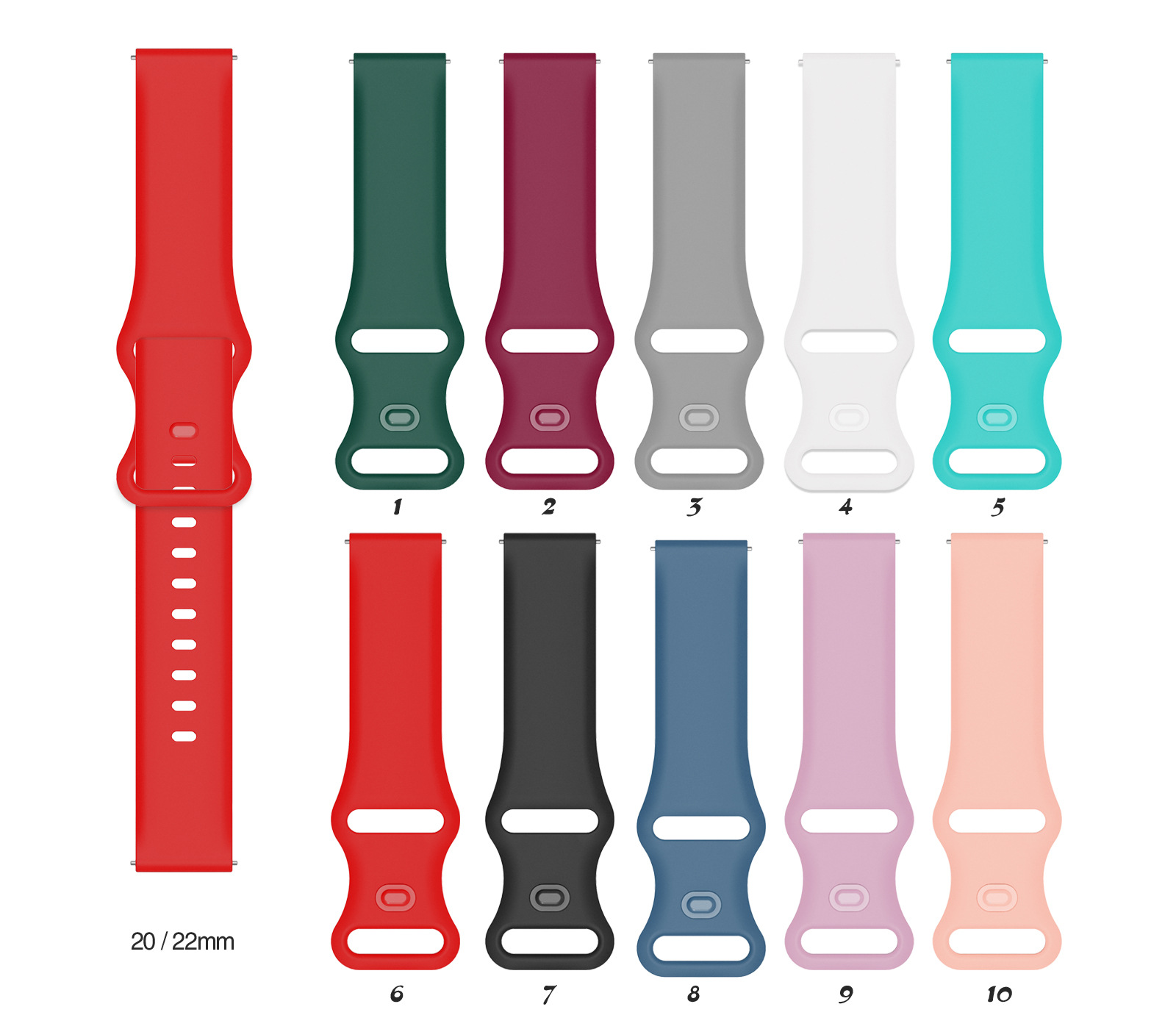 20mm 22mm Silicone wristband F – Titan Watches Smartwatch recenzja i cena