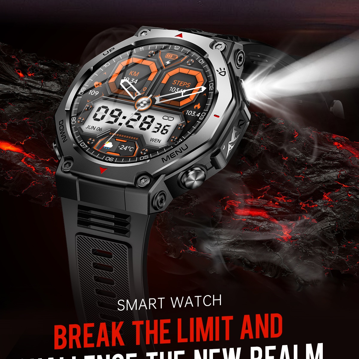 2025 New Military Smart Watch  – Watch Vs Amazfit recenzja i cena