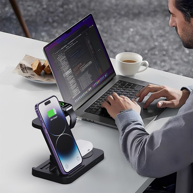 4 in 1 Foldable Wireless Charg – Watch 7 Smartwatch Iphone recenzja i cena