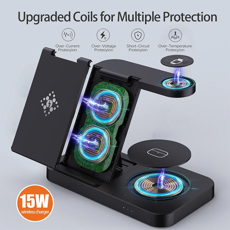 4 in 1 Foldable Wireless Charg – Watch 7 Smartwatch Iphone recenzja i cena