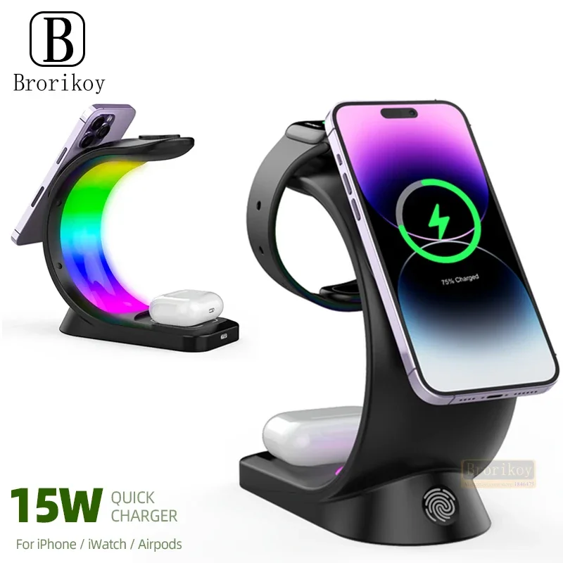 15W Magnetic Wireless Charger  – Watch 7 Smartwatch Iphone recenzja i cena