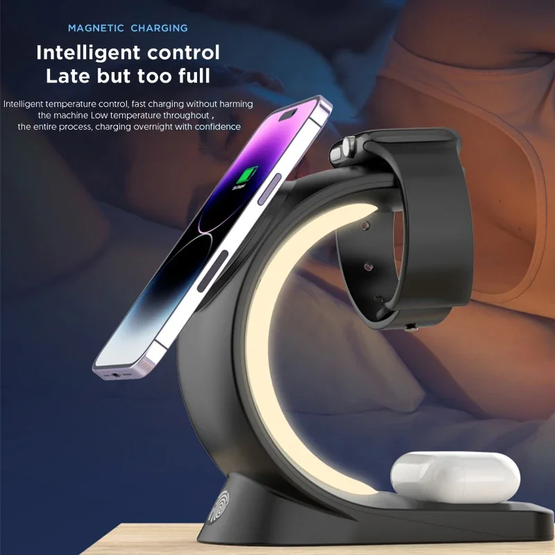 15W Magnetic Wireless Charger  – Watch 7 Smartwatch Iphone recenzja i cena
