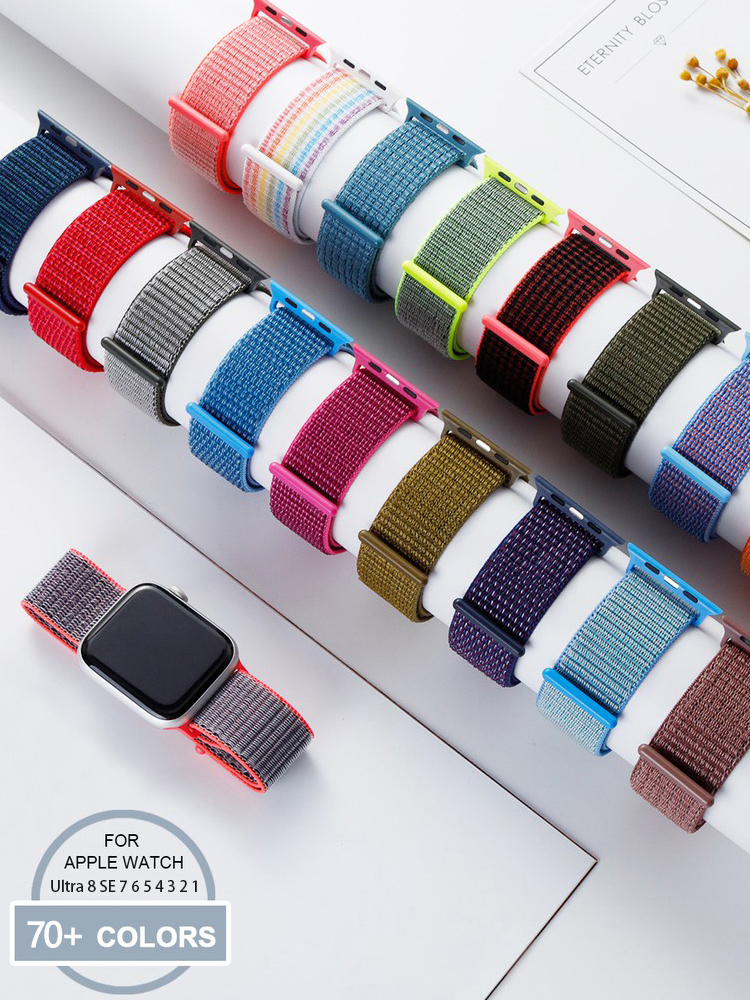 Nylon Loop Strap for apple wat – Smartwatch Apple Watches For Women recenzja i cena
