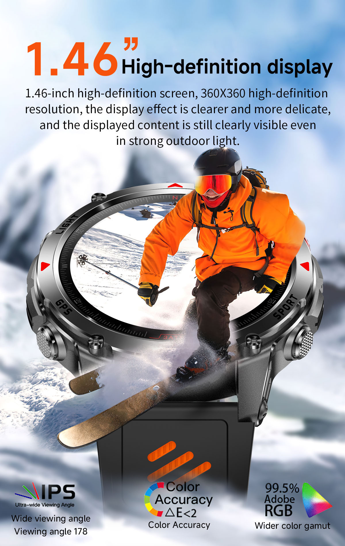 2025 New Professional GPS Spor – Smartwatch Running Watches For Men recenzja i cena