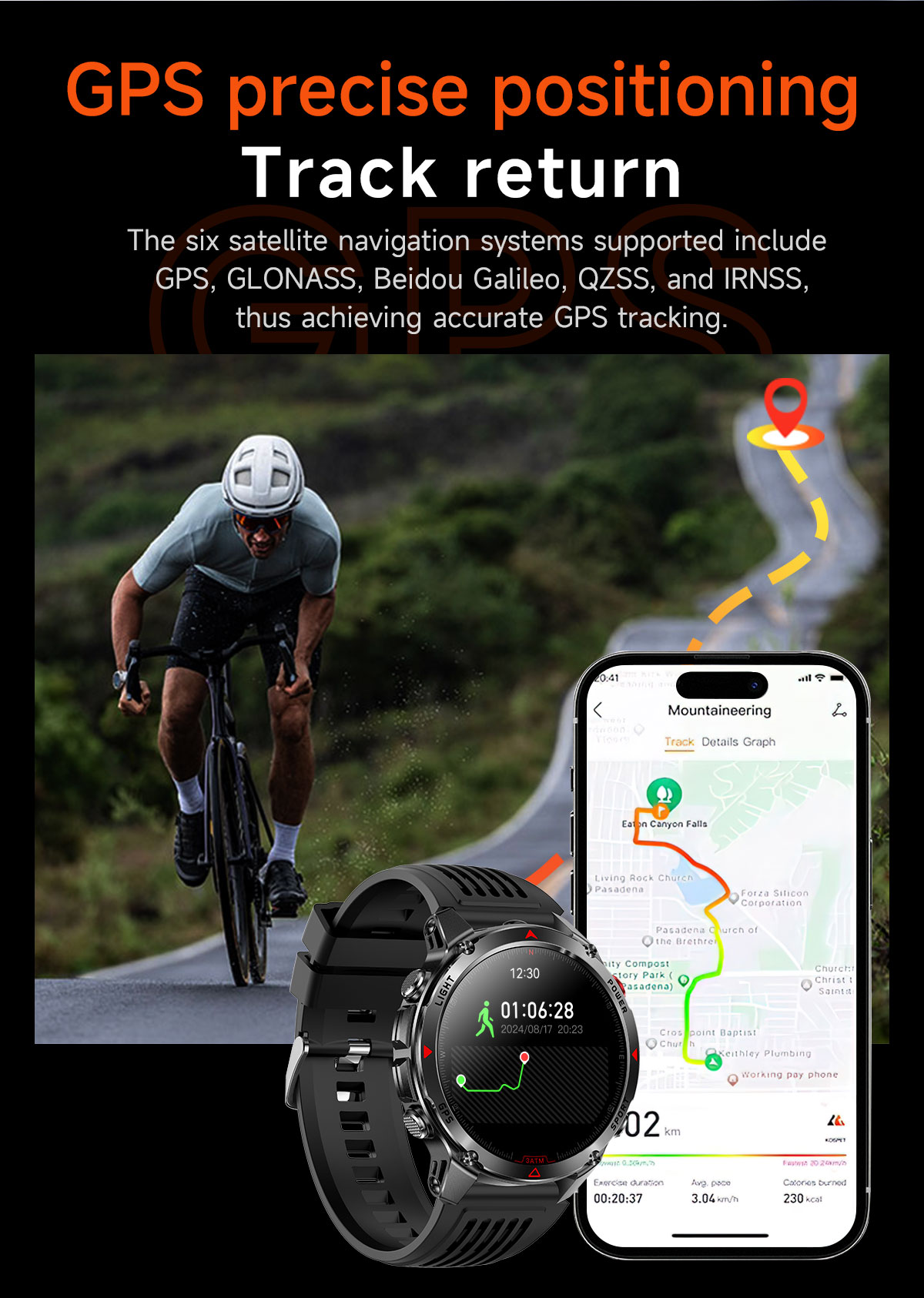 2025 New Professional GPS Spor – Smartwatch Running Watches For Men recenzja i cena