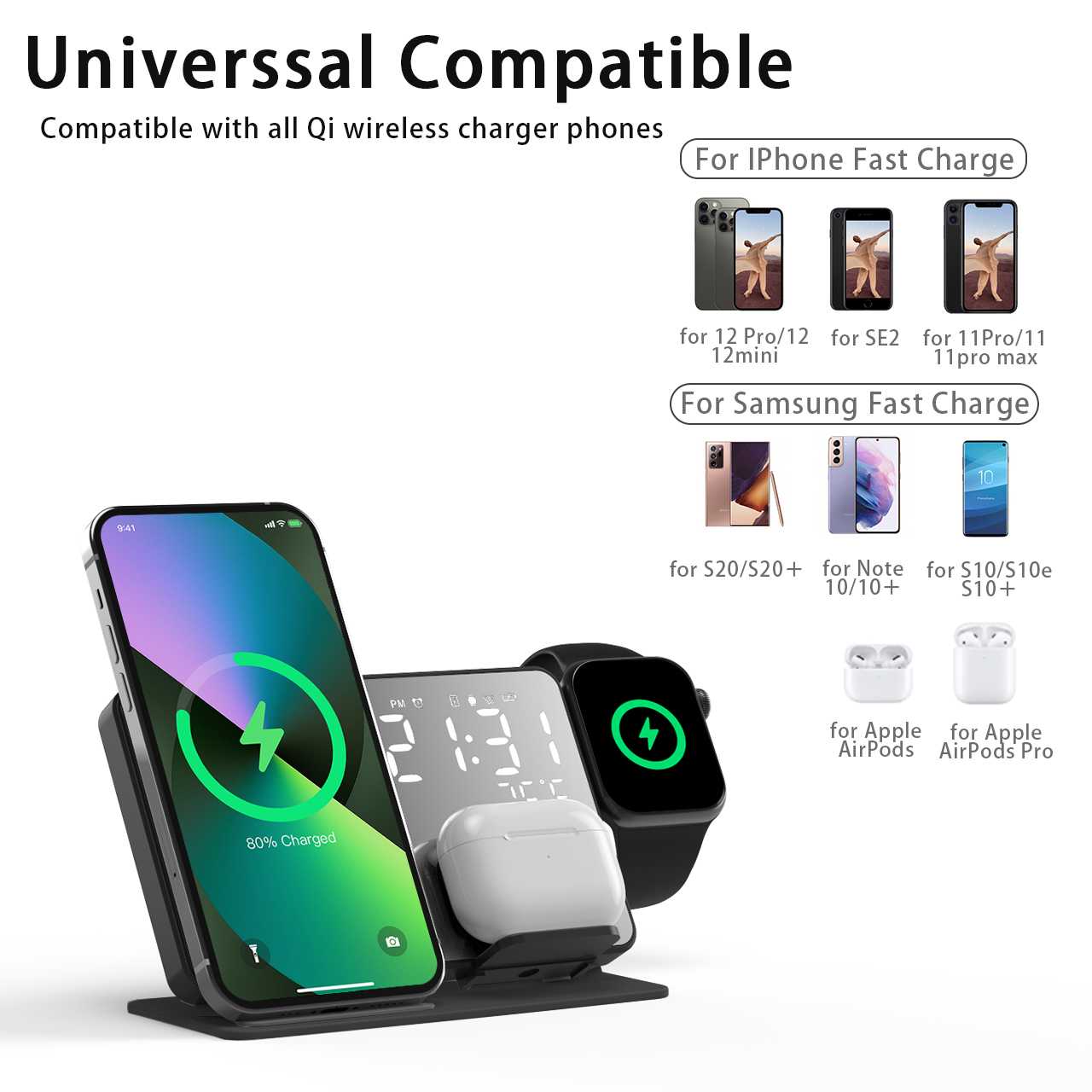 3 in 1 Wireless Charger For iP – Watch 7 Smartwatch Iphone recenzja i cena