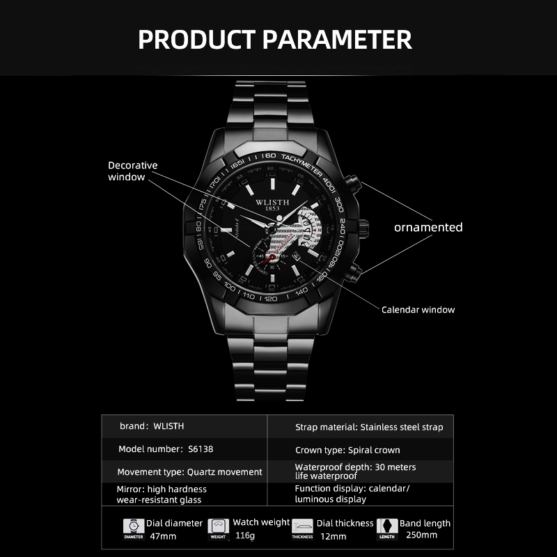 Luxury Brand Man Watch Waterpr – Smartwatch Branded Watches For Men recenzja i cena