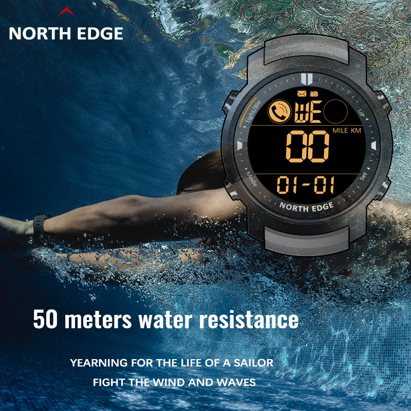 NORTH EDGE Smart Watch Men Hea – Smartwatch Running Watches For Men recenzja i cena
