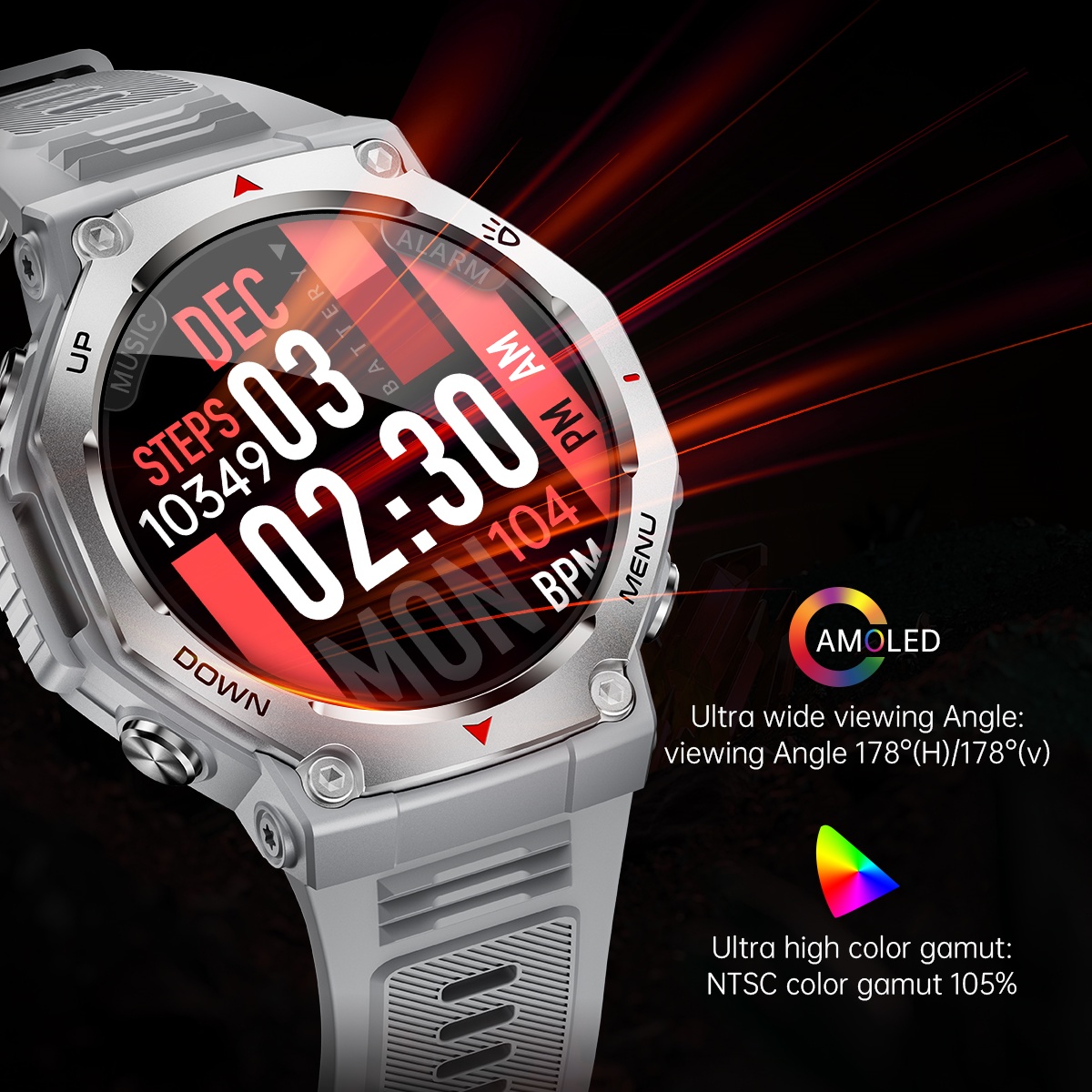 For Android IOS New AMOLED Sma – Watch Vs Amazfit recenzja i cena