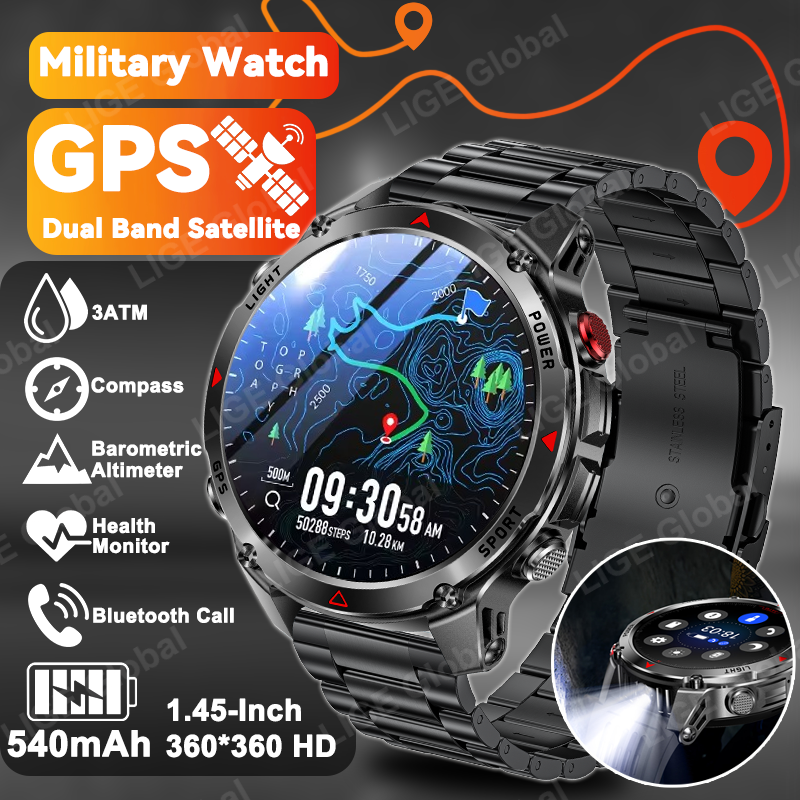 LIGE New Professional GPS Spor – Smartwatch Running Watches For Men recenzja i cena