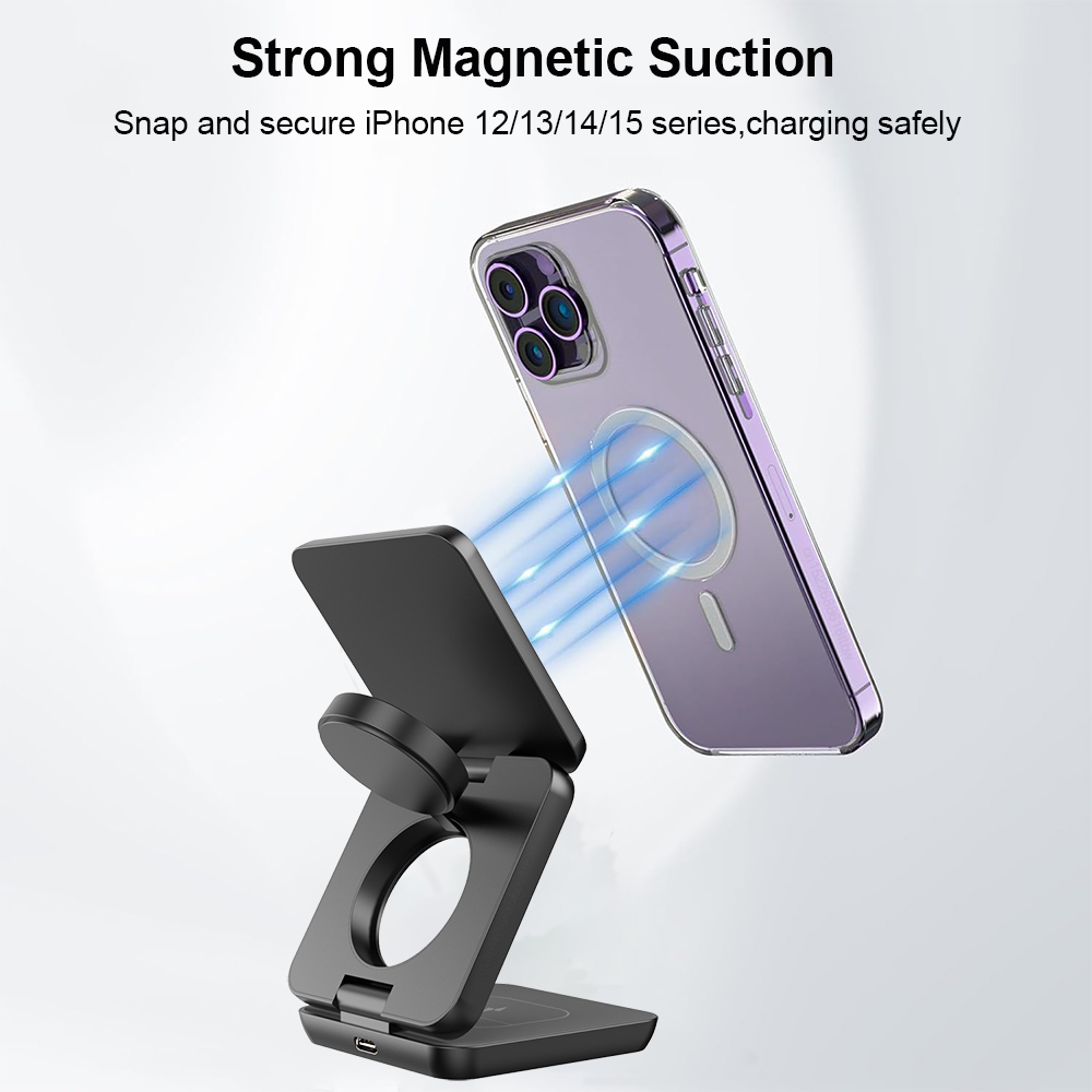 3 in 1 Foldable Magnetic Wirel – Watch 7 Smartwatch Iphone recenzja i cena
