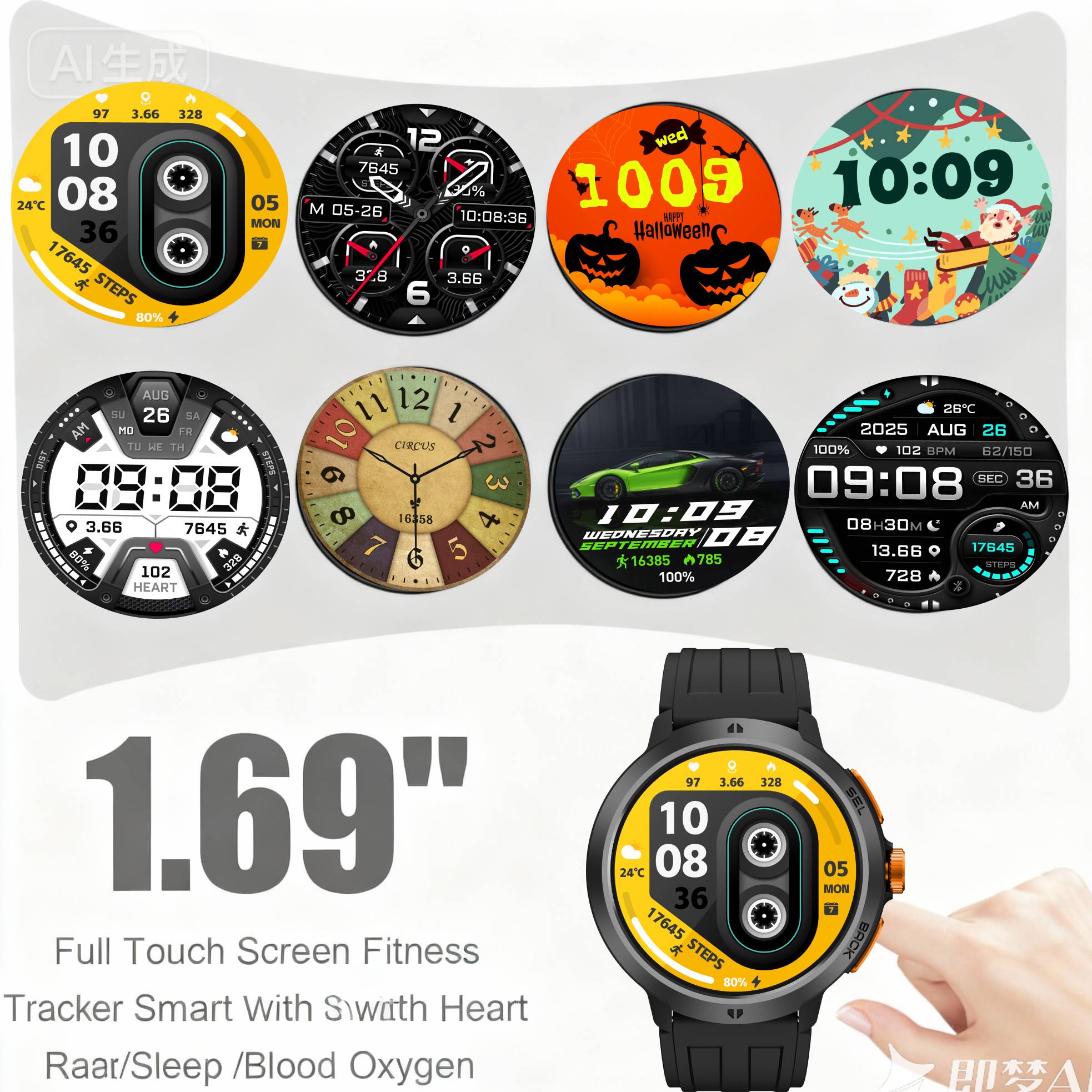 LEADOYS C33 Men's Sports Wrist – Smartwatch Running Watches For Men recenzja i cena