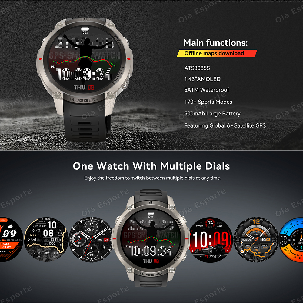 New Built-in GPS Smart Watch 5 – Smartwatch Running Watches For Men recenzja i cena
