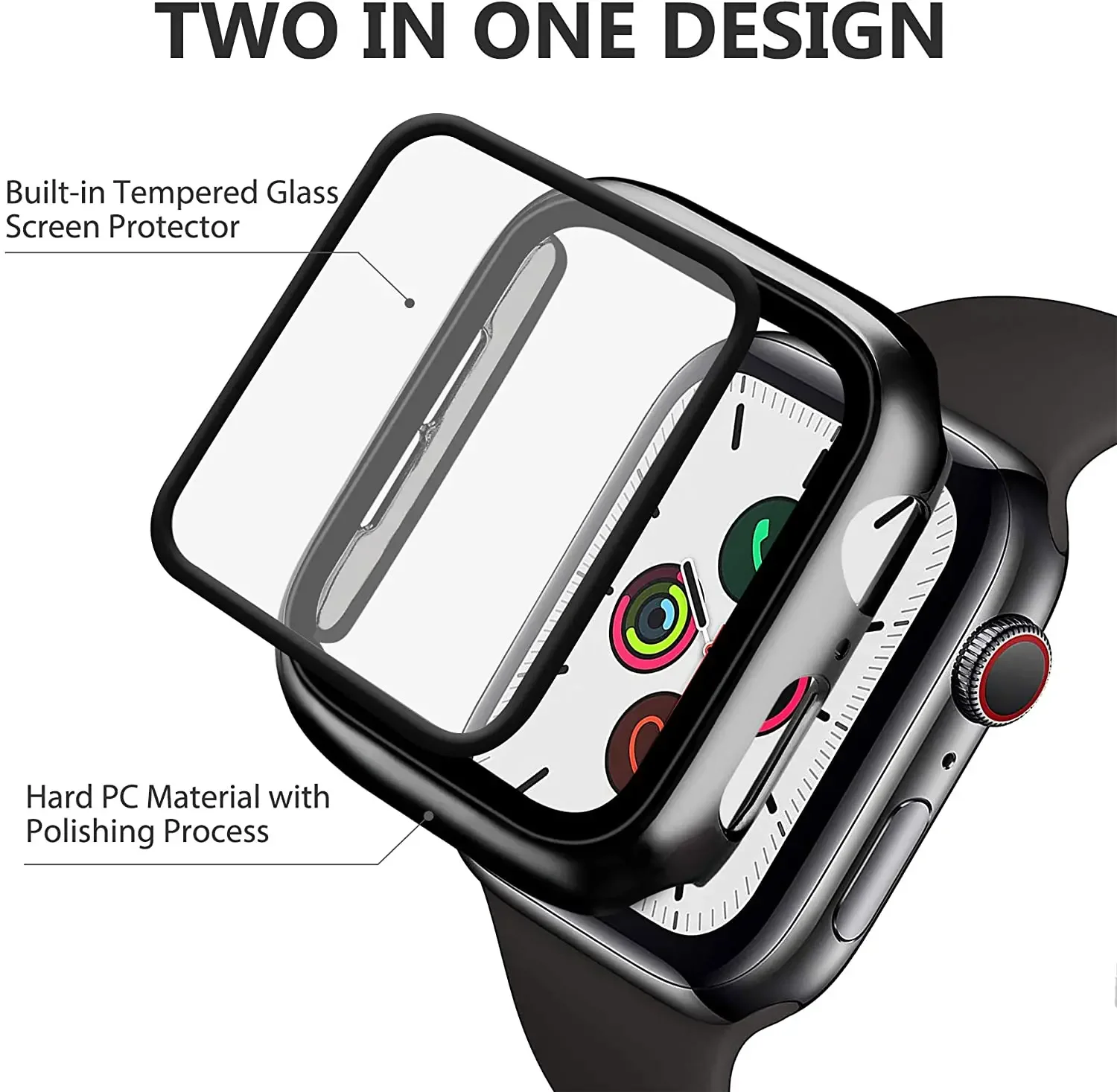Tempered Glass+cover For Apple – Iwatch Smartwatch Series 7 recenzja i cena
