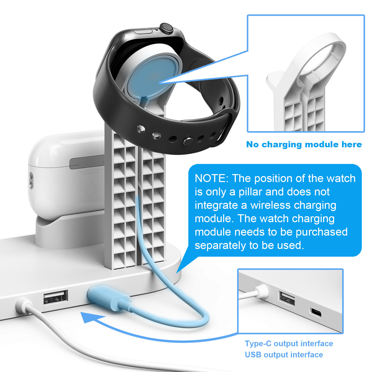7 in 1 Wireless Chargers Stand – Watch 7 Smartwatch Iphone recenzja i cena