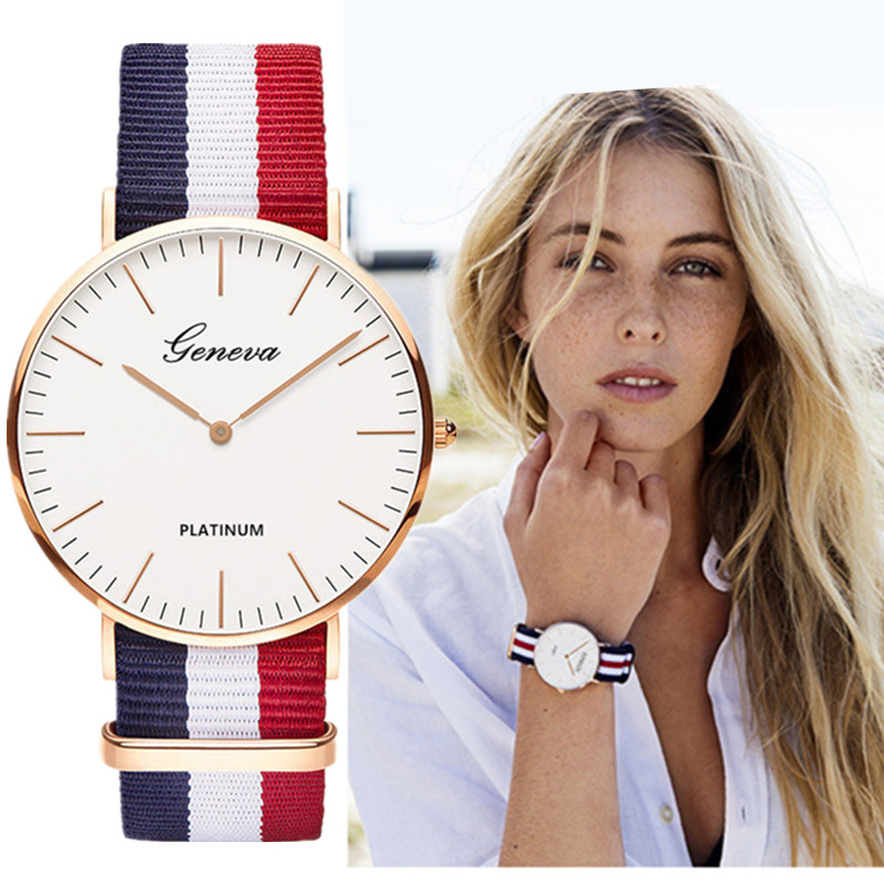 Classic Fashion Stripe Nylon B – Smartwatch Watches For Women Brands recenzja i cena