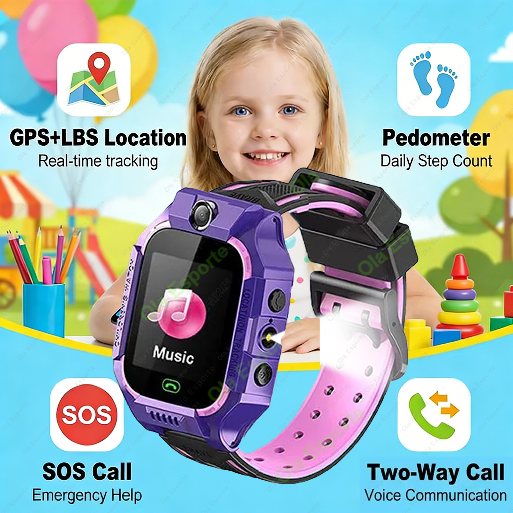 2G Kids Smart Watch GPS Tracke – Smartwatch Watches For Kid Boy With Gps recenzja i cena