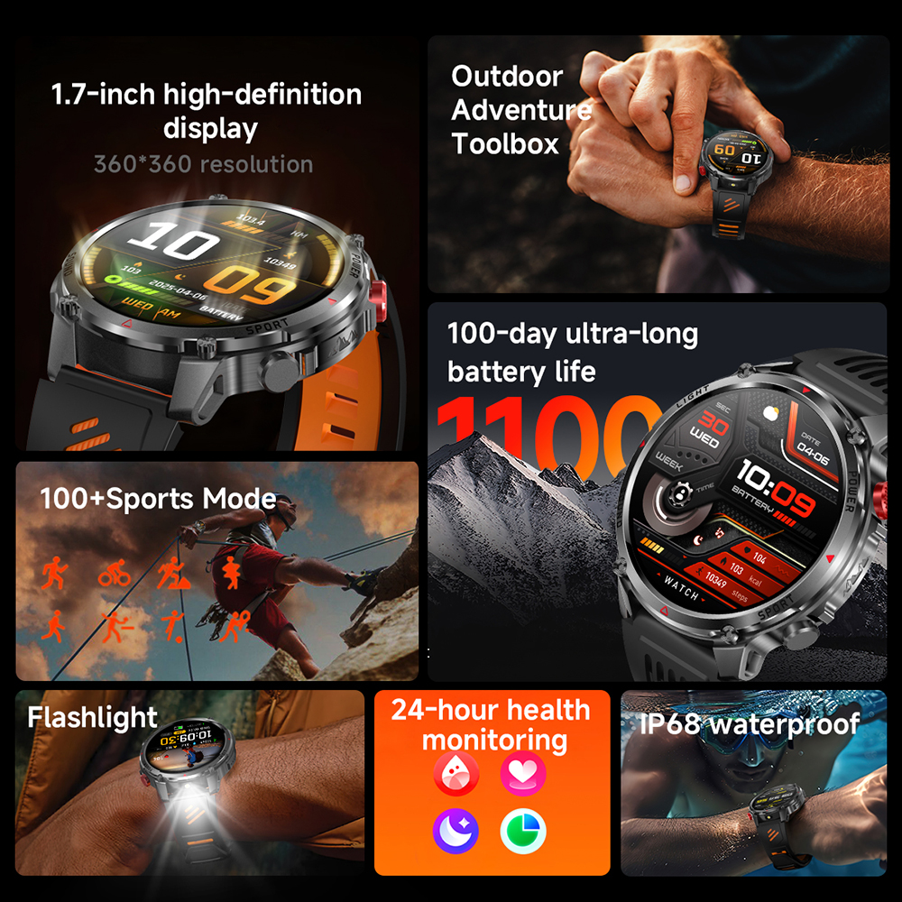 2026 New T-Rex3 Pro 1100mAh Ba – Smartwatch Running Watches For Men recenzja i cena