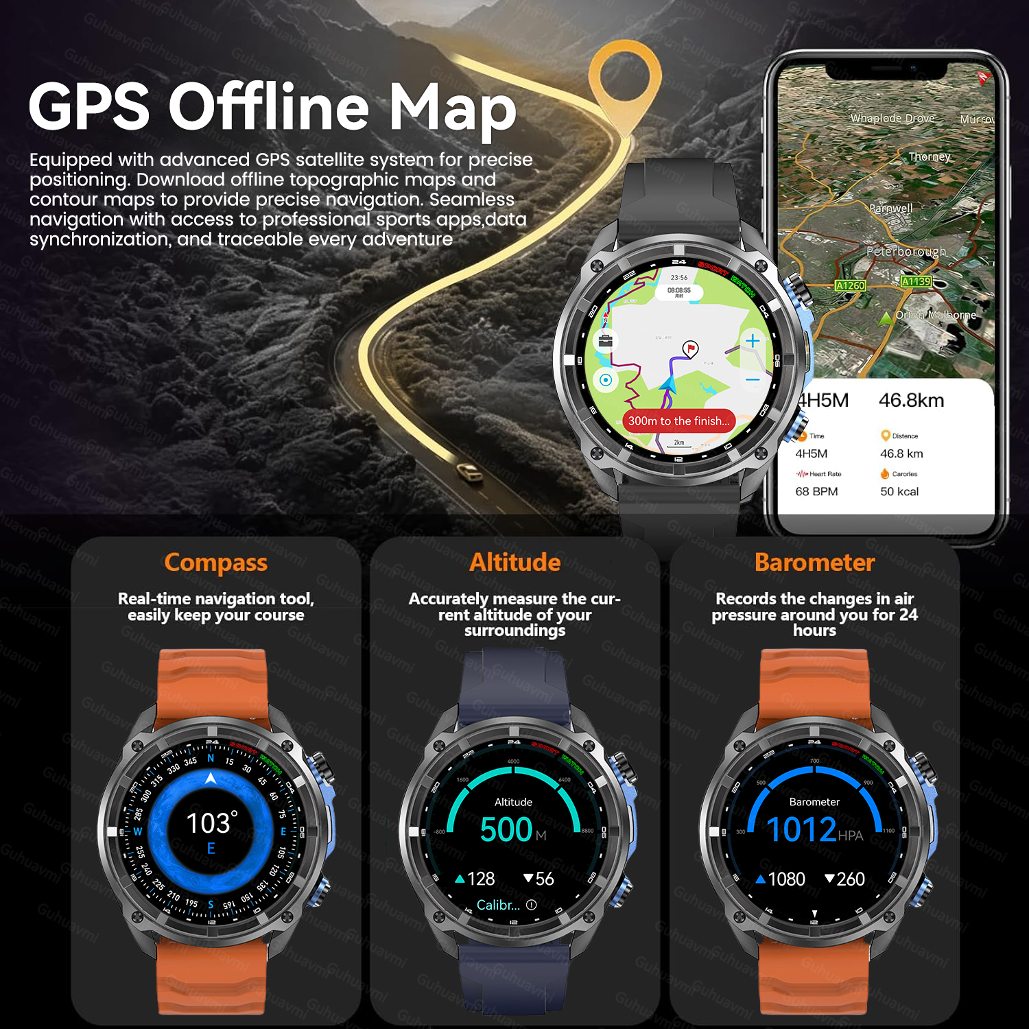 New Military Men  Accuracy GPS – Smartwatch Branded Watches For Men recenzja i cena