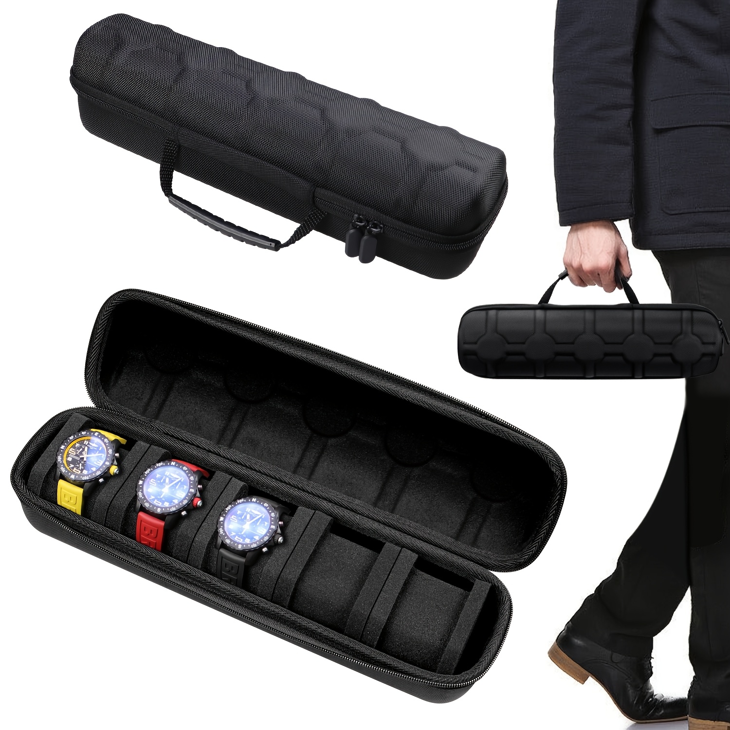 1pc 5-Slot Watch Case | Hard S – Tag Watches Smartwatch recenzja i cena