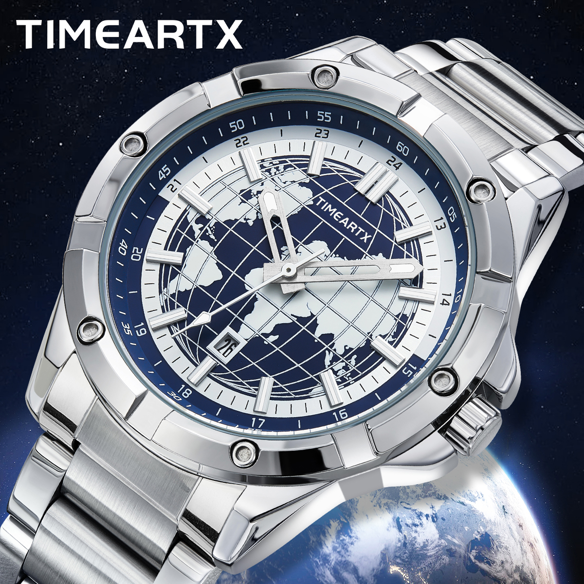 TIMEARTX Brand Man Watch Earth – Smartwatch Branded Watches For Men recenzja i cena