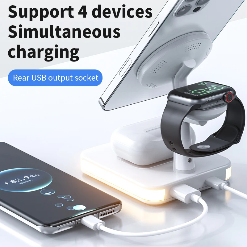 Magnetic 3 in 1 Wireless Charg – Watch 7 Smartwatch Iphone recenzja i cena