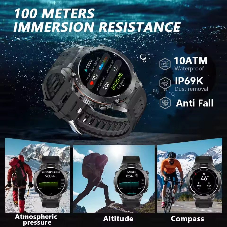 2026 New GUHUAVMI Men Military – Smartwatch Branded Watches For Men recenzja i cena