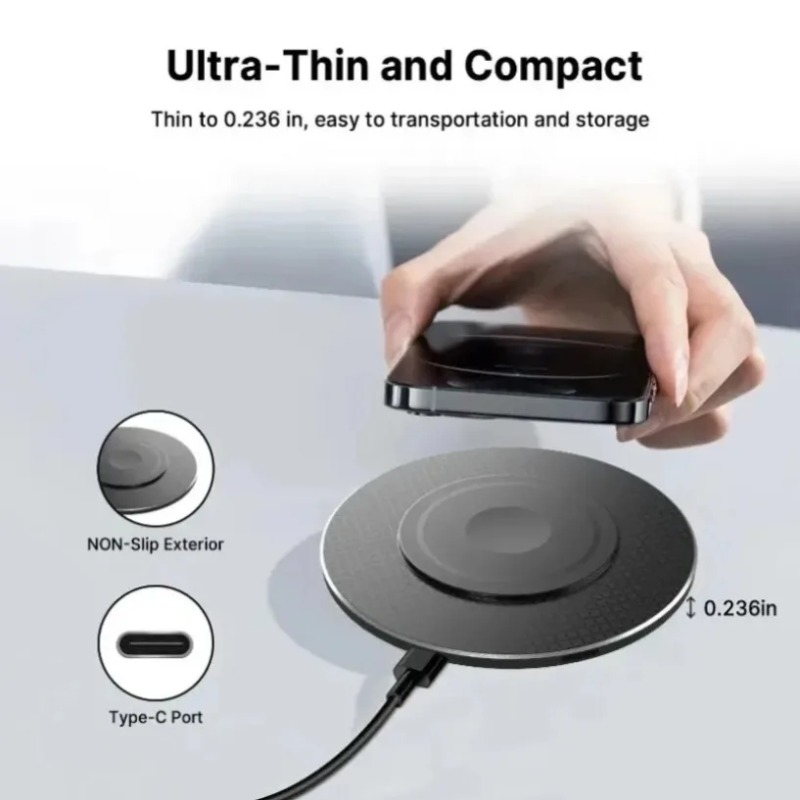 Wireless Charger Pad USB C Fas – Watch 7 Smartwatch Iphone recenzja i cena