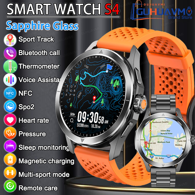 GUHUAVMI NFC Smart Watch Men A – Smartwatch Branded Watches For Men recenzja i cena