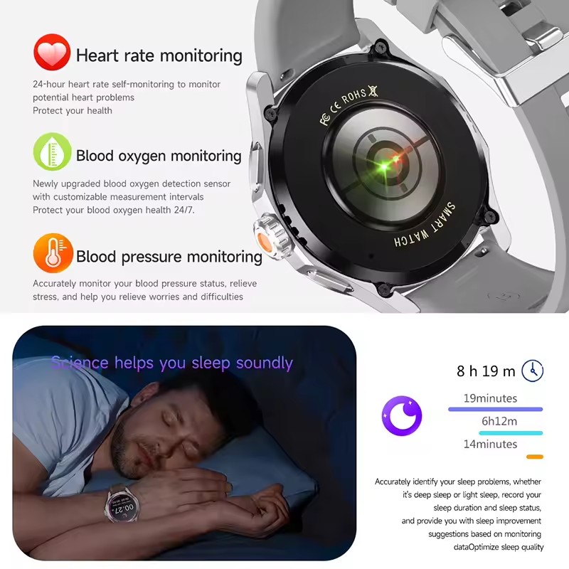 GUHUAVMI NFC Smart Watch Men A – Smartwatch Branded Watches For Men recenzja i cena