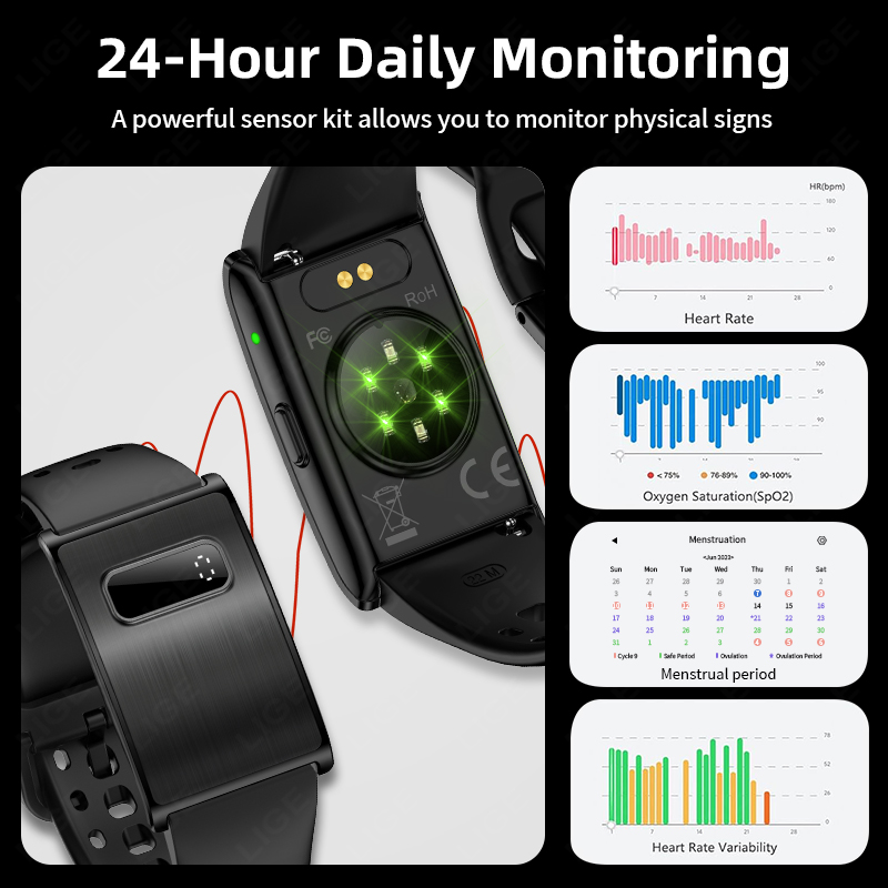 LIGE New Men's Digital Smart W – Smartwatch Running Watches For Men recenzja i cena