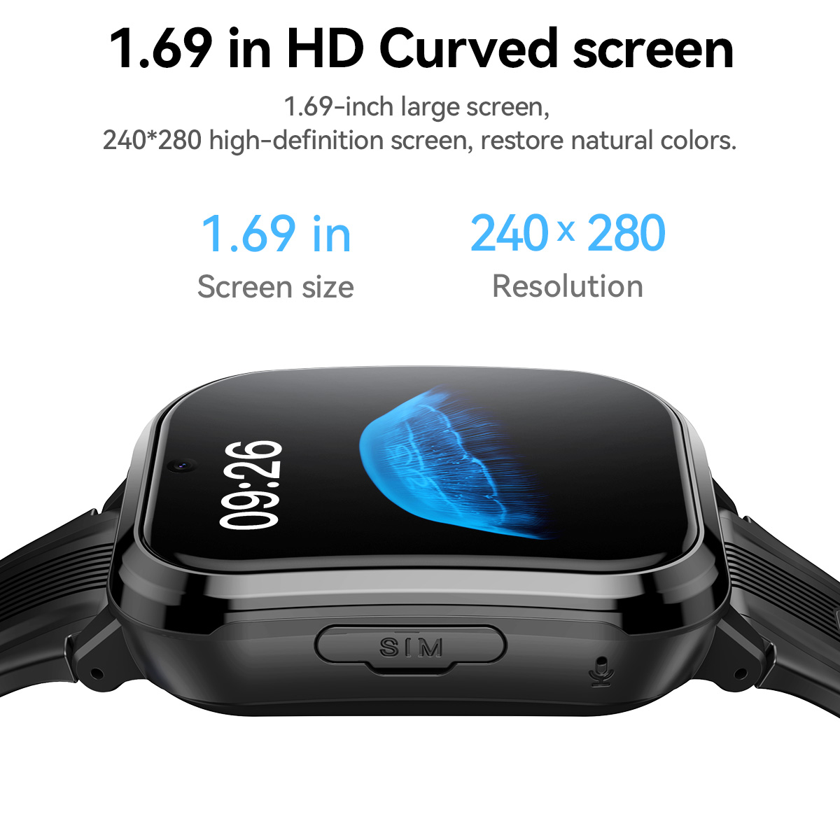 HOCO Y108 1.69inch HD LCD Curv – Smartwatch Watches For Kid Boy With Gps recenzja i cena
