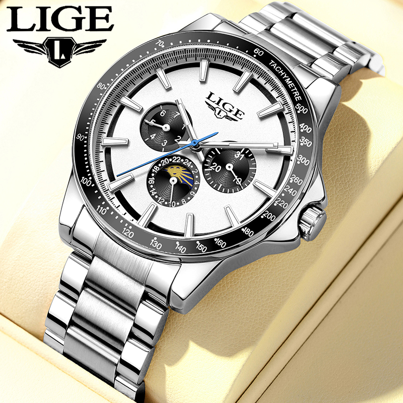 LIGE brand luxury watches mens – Smartwatch Branded Watches For Men recenzja i cena